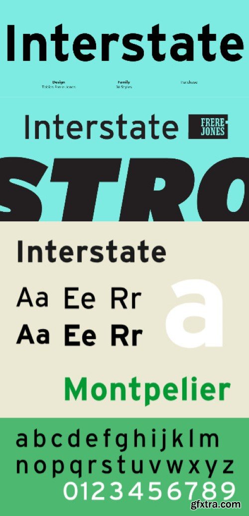 Interstate Font Family