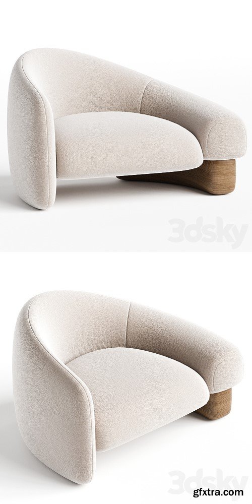 3dsky Pro - Raphael Navot Acrostic Overlay Armchair Left