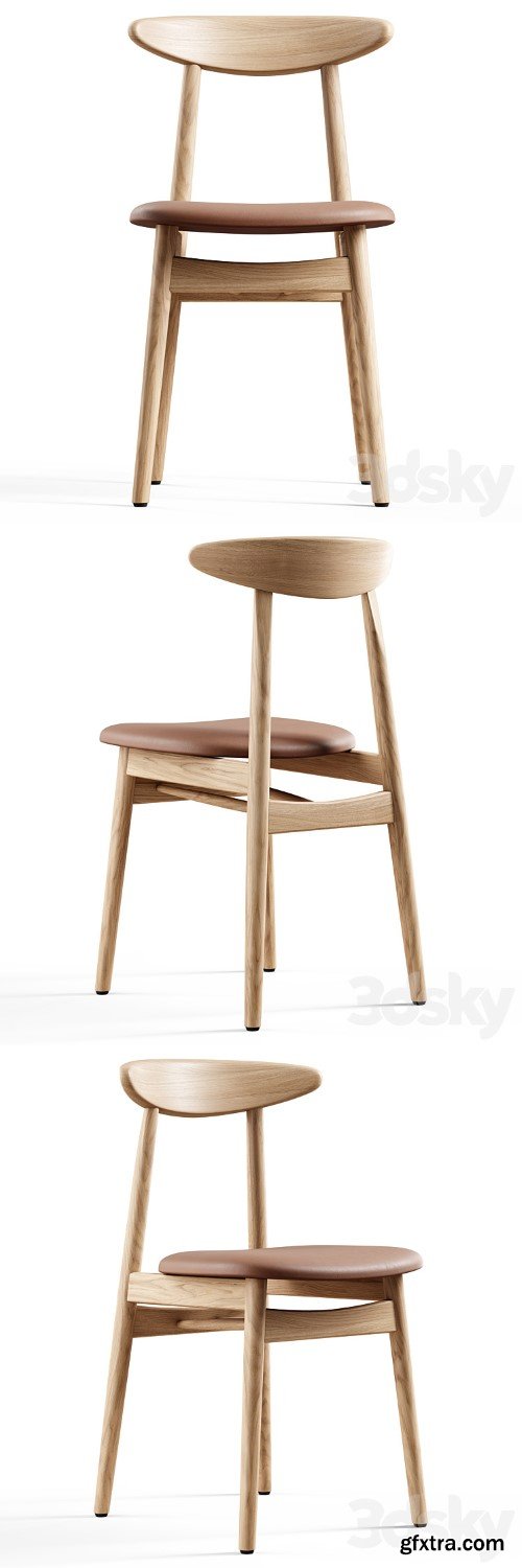 3dsky Pro - Vincent Sheppard - Teo dining chair upholstered