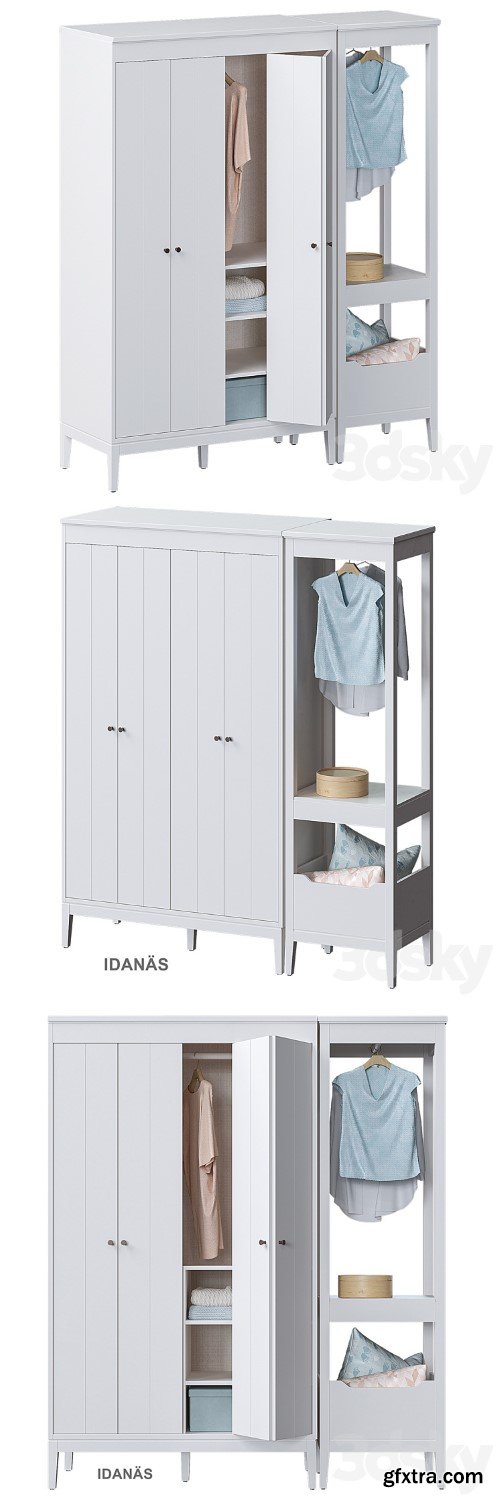 3dsky Pro - IDANÄS IKEA Combined wardrobe