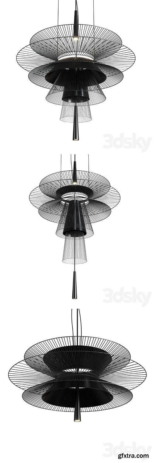 3dsky Pro - GRAVITY Chandelier by Forestier pendant lamp