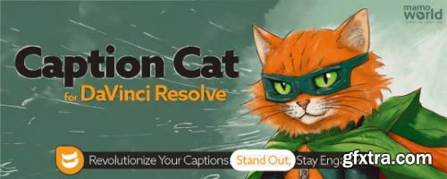 Aescripts - Caption Cat for Resolve v1.0.000