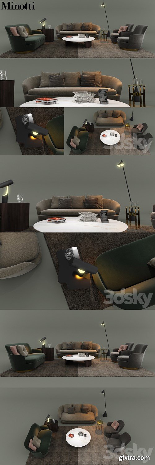 3dsky Pro - Minotti 2017 Set1