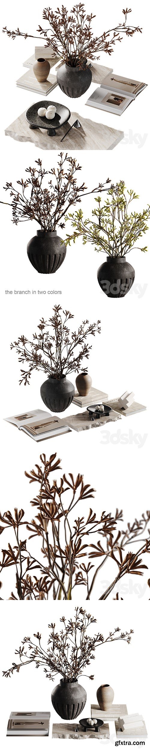 3dsky Pro - Decor with Kangaroo branches