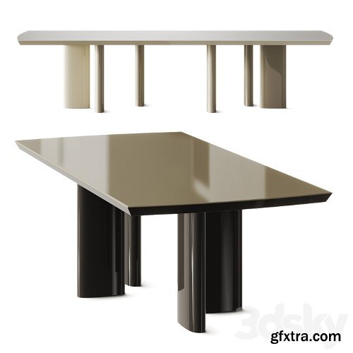 3dsky Pro - Poliform Adrien Glossy Lacquer Dining Table