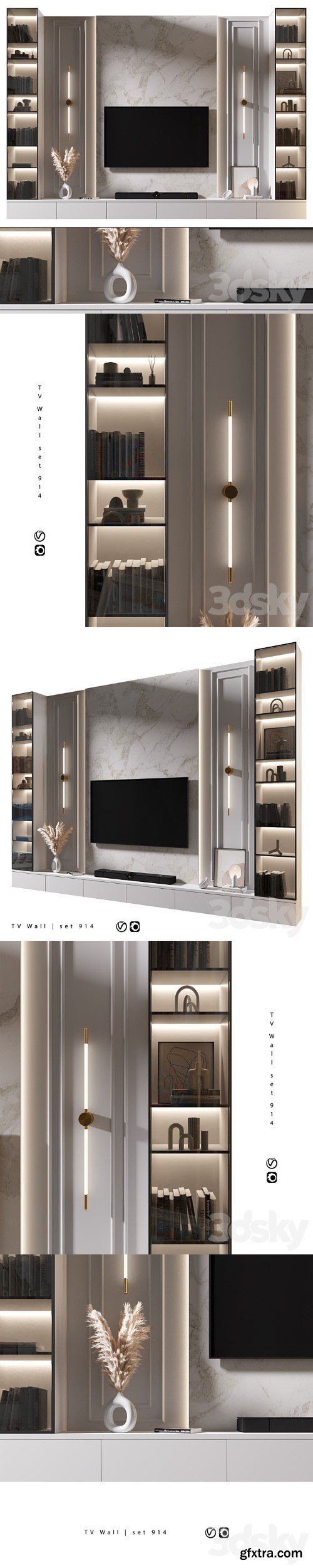 3dsky Pro - TV Wall | set 914