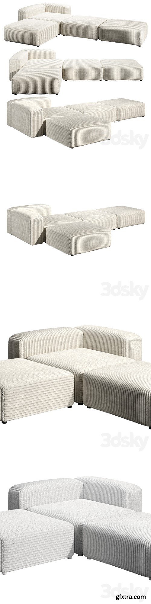 3dsky Pro - Modular sofa Sorrento