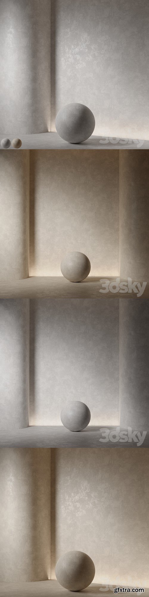 3dsky Pro - Decorative plaster. Seamless decorative plaster material 61