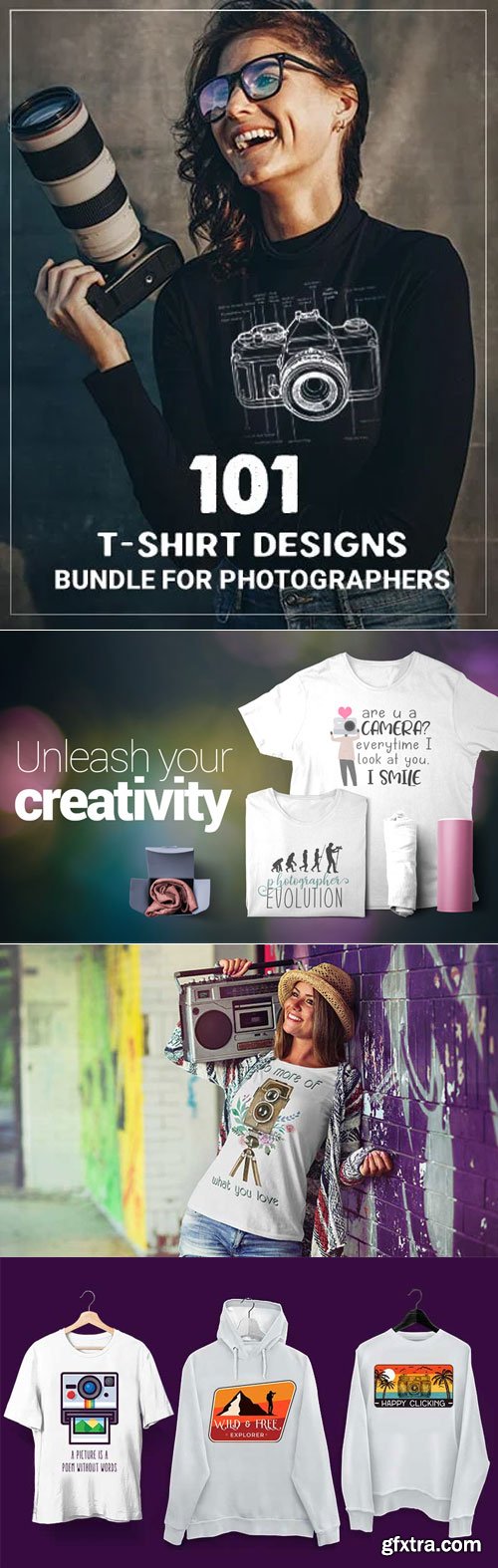 PhotoWhoa - 101 Photography T-Shirts Design Bundle For Photographers