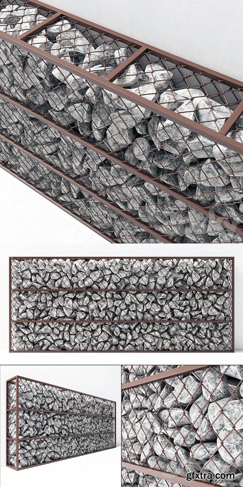 3dsky Pro - Gabion stone big / Gabion stone big