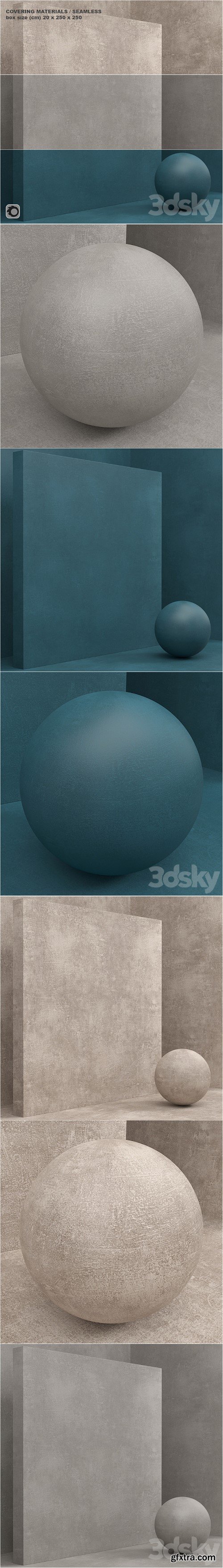 3dsky Pro - Material (seamless) - coating, concrete, plaster set 66