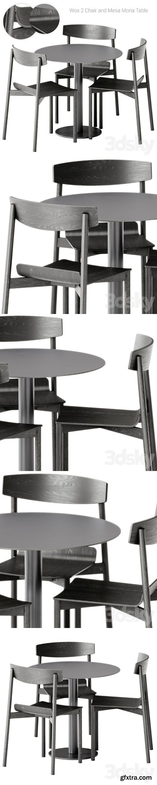 3dsky Pro - Wox 2 Wood Chair by Artu and Mesa Mona Table by Diabla