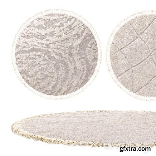 3dsky Pro - Round rugs set