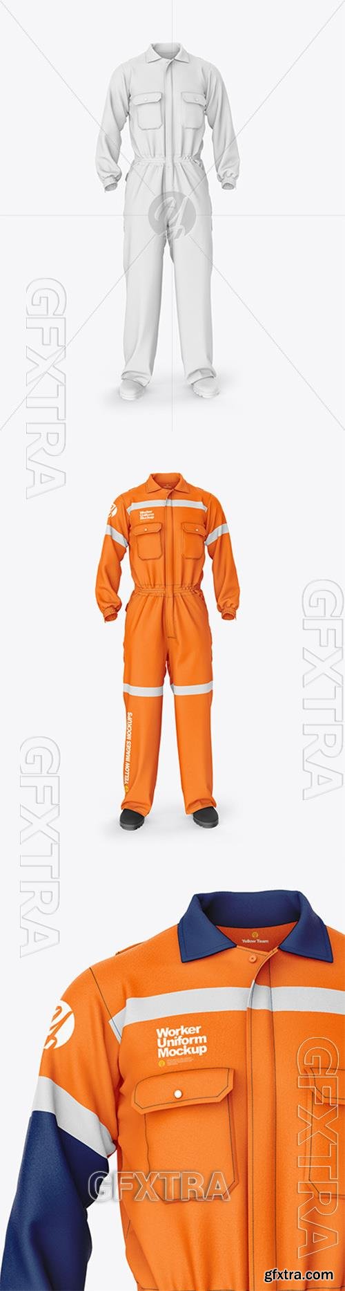 Worker Uniform Mockup Front View 57159