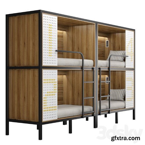 3dsky Pro - Bunk bed for hostel and dorm