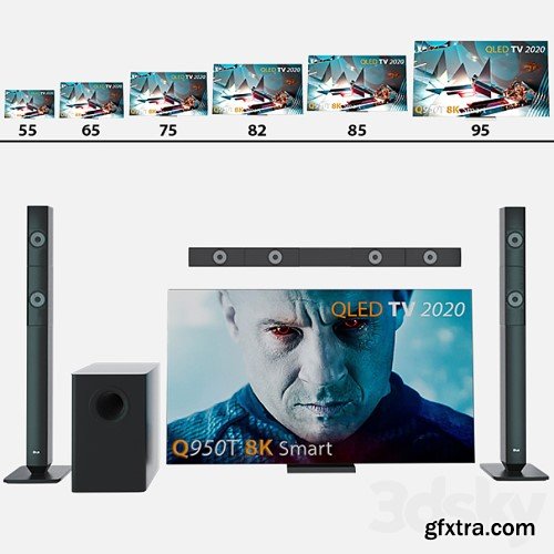 3dsky Pro - Samsung 85 Q950T 8K Smart QLED TV 2020 / Samsung TV system