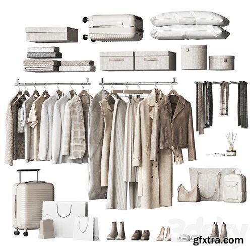 3dsky Pro - A set of clothes and accessories to fill a wardrobe or store and showroom