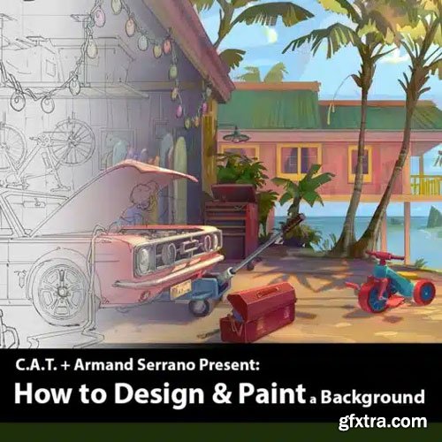 Creature Art Teacher - How to Design &amp; Paint a Background Layout with Armand Serrano