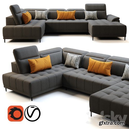 3dsky Pro - Wersal Calvaro XL Sofa