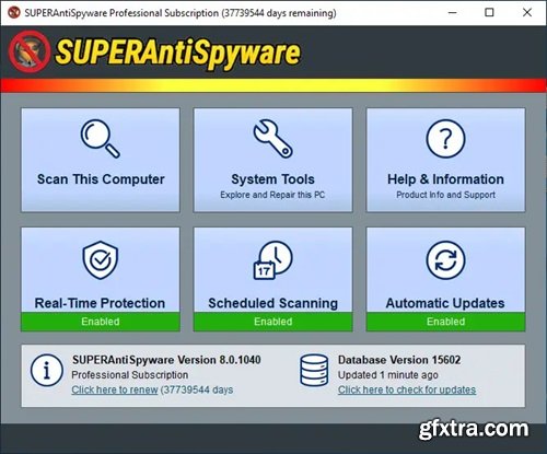 SUPERAntiSpyware Professional X 10.0.1272