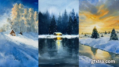 Skillshare - Winter Landscapes In Watercolor - A 12 Day Challenge