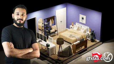 Udemy - The Complete Sketchup & Vray Course for Interior Design