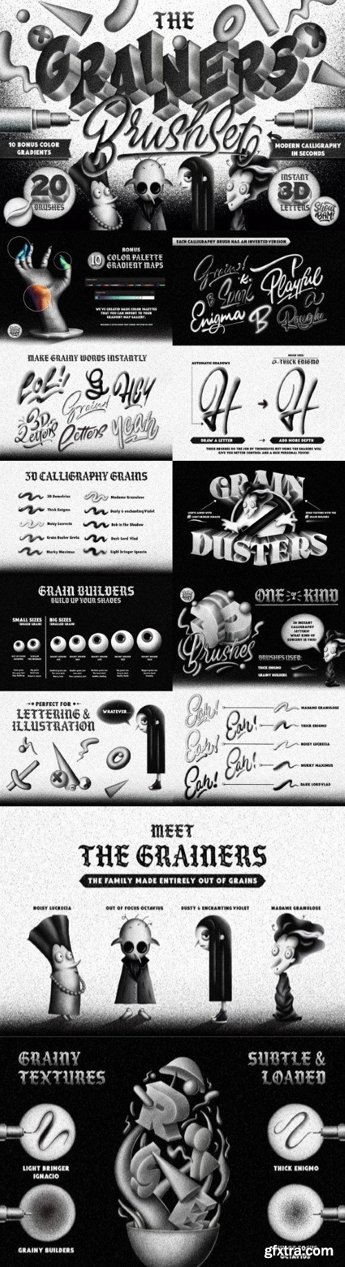 Creativemarket - The Grainers Brush Set