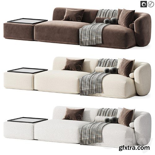 3dsky Pro - Modular sofa Fabro 4