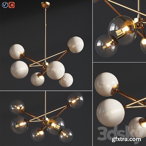 3dsky Pro - Turenne Large Dynamic Chandelier Circalighting