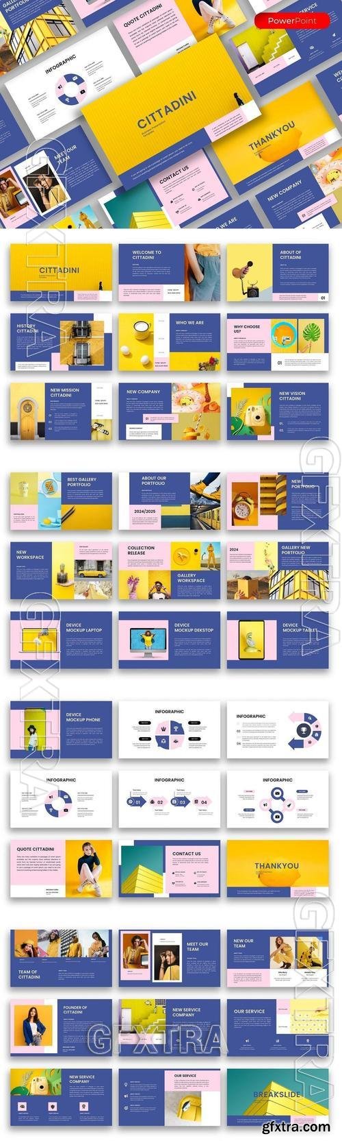 Cittadini Business PowerPoint Template B5KTFRJ