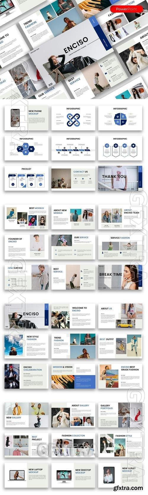 Enciso Fashion PowerPoint Template Q654D8X