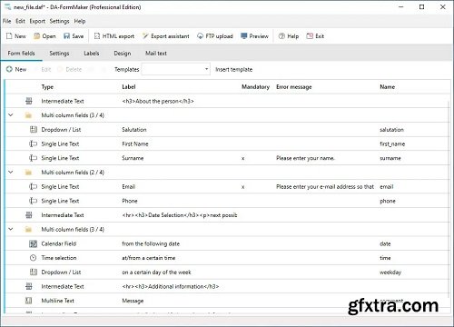 DA-FormMaker Professional 4.18