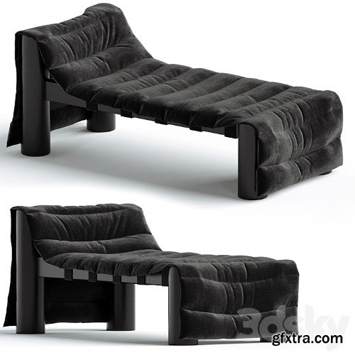 3dsky Pro - Black Bull Denim Daybed