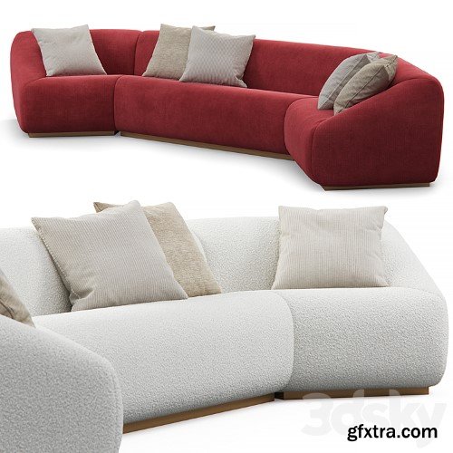 3dsky Pro - Stahl band pouf sectional sofa