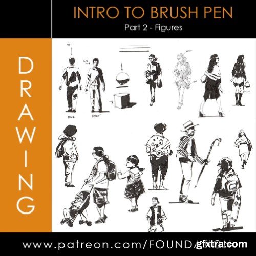 Gumroad - Foundation Patreon - Intro to Brush Pen - Part 2: Figures