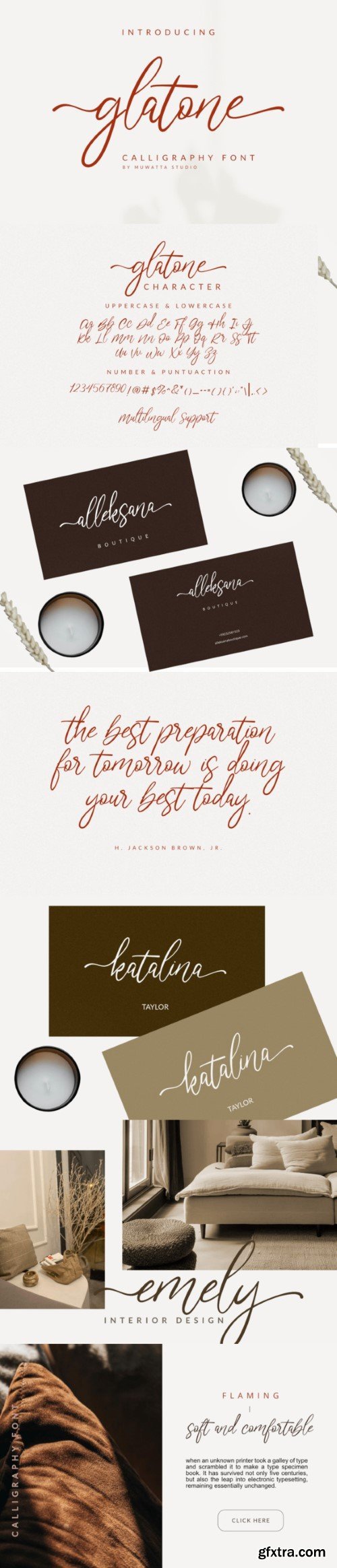 Glatone Script Font