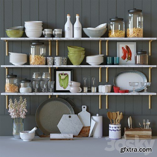 3dsky Pro - Kitchen decor set