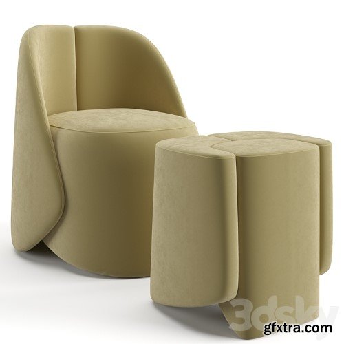 3dsky Pro - Baxter Keren little armchair