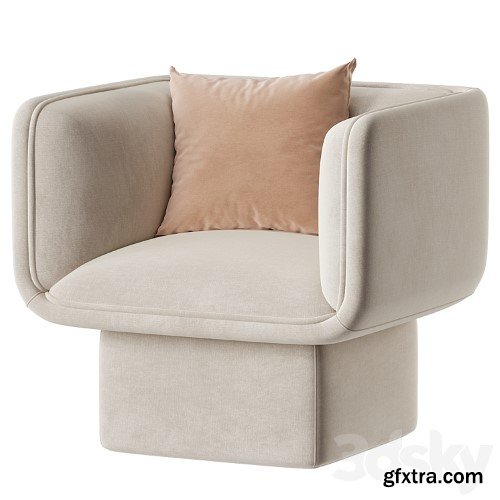 3dsky Pro - Missana BLOCK ARMCHAIR