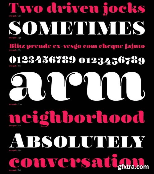 Encorpada Black Font for $30 Encorpada Black Font for $30