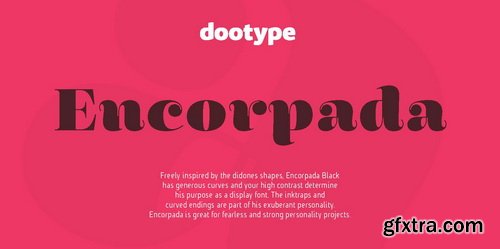 Encorpada Black Font for $30 Encorpada Black Font for $30