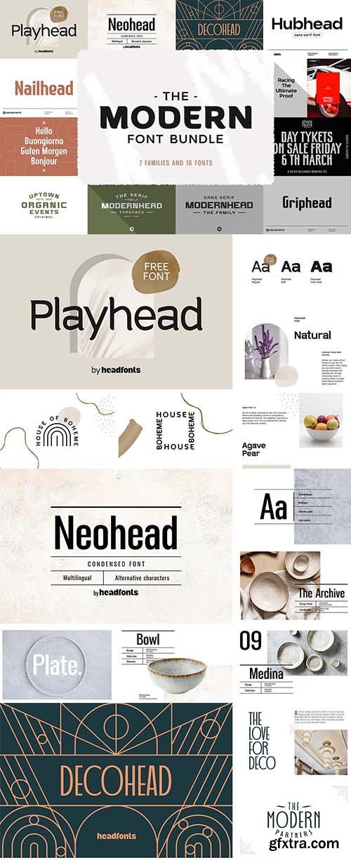 CreativeMarket - The Modern Font Bundle - 5975276