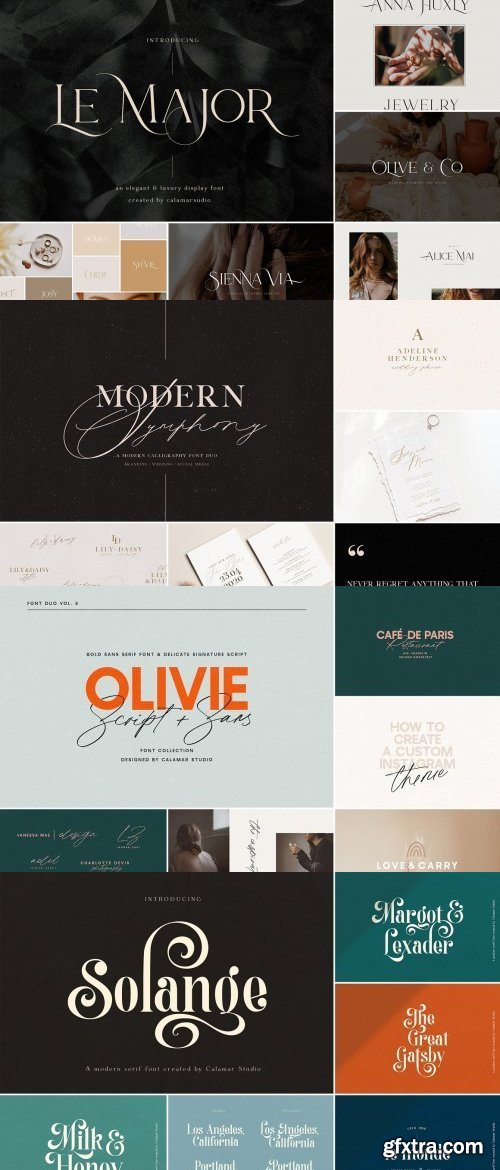 CreativeMarket - The Sans &amp; Serif Font Bundle - 5485405