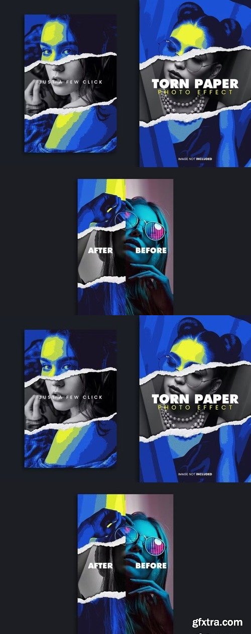 Torn Paper Photo Effect