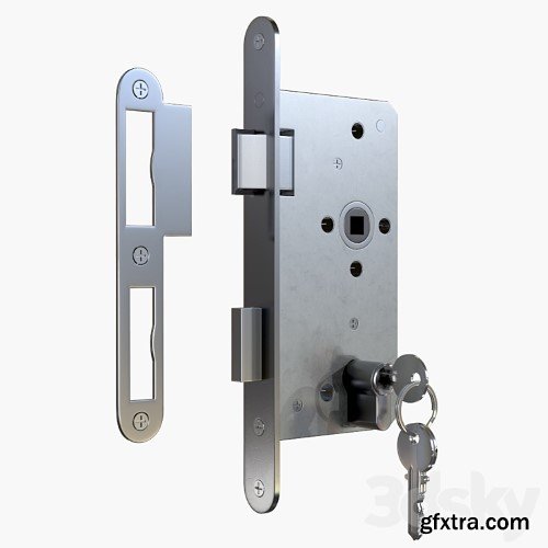 3dsky Pro - Euro Profile Cylinder Barrel Lock with keys