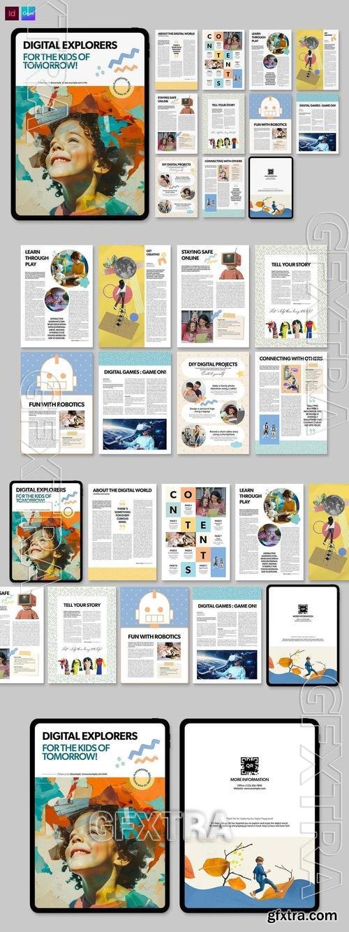 Digital School Magazine Template V4JZ7NK