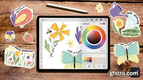 Skillshare - Illustrating Stickers in Procreate: Create & Print Your Own Designs