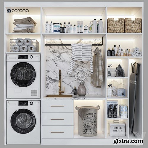 3dsky Pro - Laundry room 02_corona