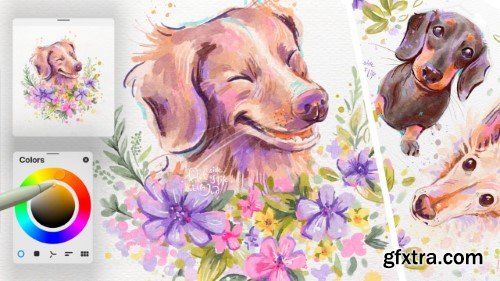 Skillshare - Painting Dog Portrait Illustration in Procreate