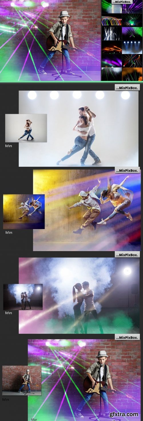 CreativeMarket - Stage Lights Overlays - 3616927